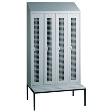 Door with perforated plate for garment locker type CLASSIC and EVOLO